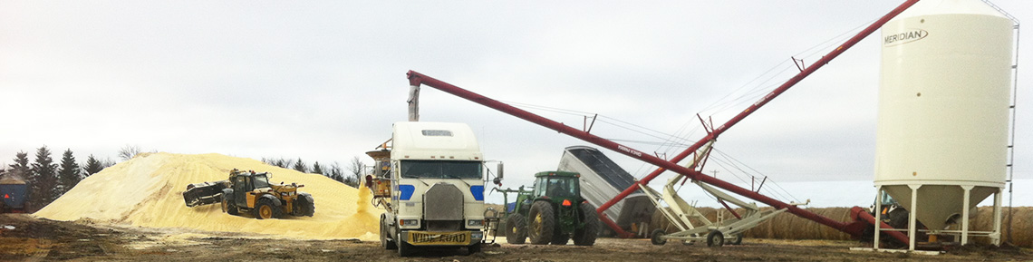 Surge bin and a minimum 10" auger